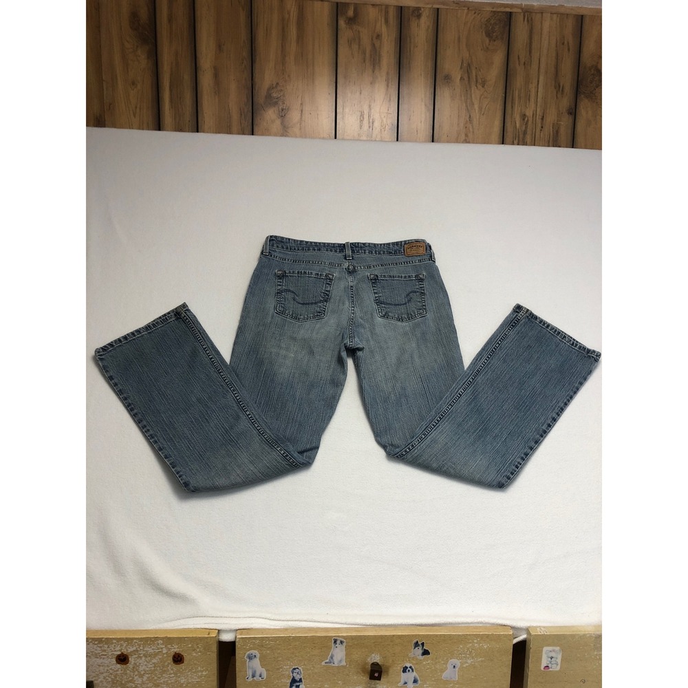 Signature Levi Strauss Womens 12 Long Low Rise Bootcut Jeans Medium Wash Blue - Picture 6 of 9